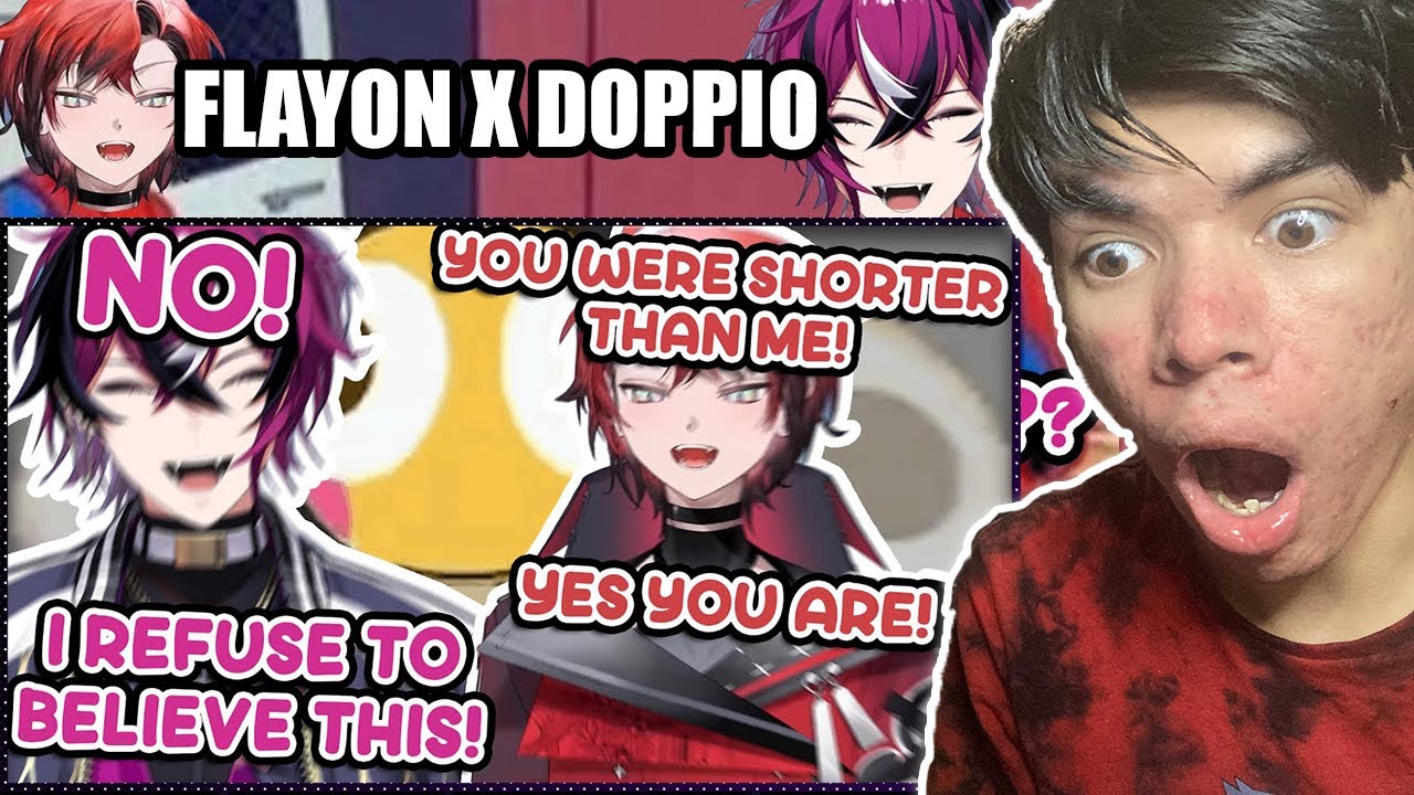 DOPPIO AND FLAYON ARE CHILDHOOD FRIENDS |NijiEN Doppio X Holostars Flayon Collab Highlights Reaction