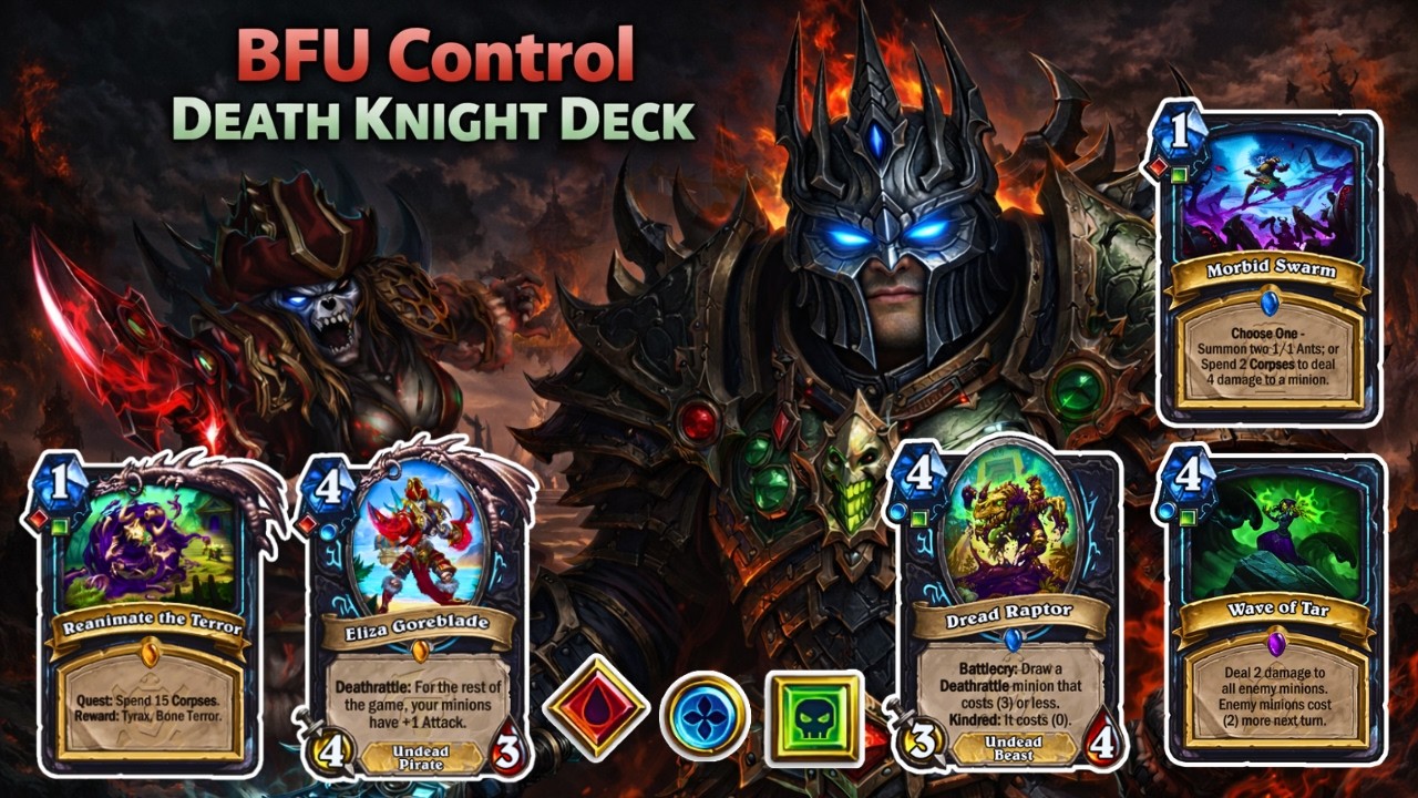 Cool Deck-Building Ideas &mdash; Best BFU Control Death Knight Deck to Climb Legend &mdash; Hearthstone Standard