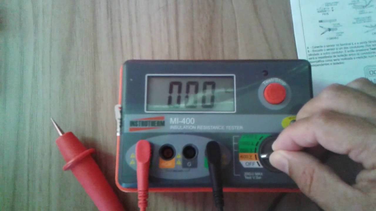 A-108 AULA 02: MEDIÇÃO DA RESISTÊNCIA DE ISOLAMENTO EM UMA INSTALAÇÃO ELÉTRICA