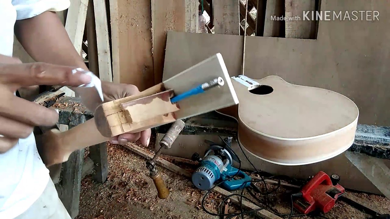 Cara sambung neck gitar akustik