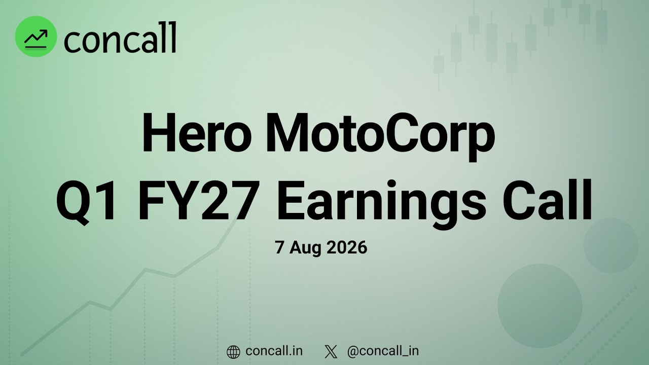 Hero MotoCorp Q1 FY27 Earnings Conference Call | Concall.in