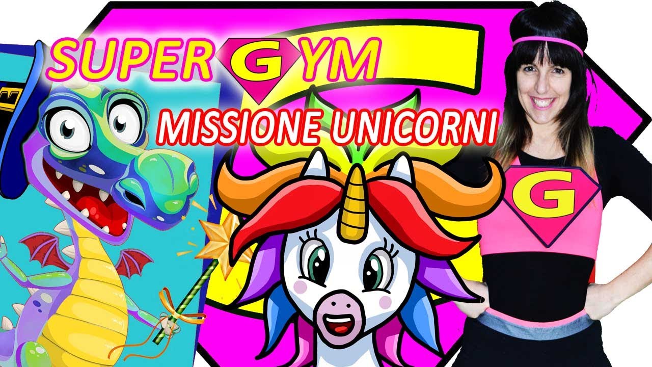 GINNASTICA PER BAMBINI | SUPERGYM MISSIONE UNICORNI | Allenamento per bambini a casa