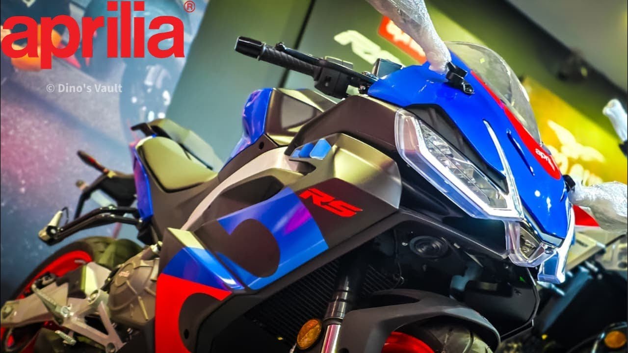 2026 Aprilia RS457 Blue Color Walkaround Review | Tamil | Startup Exhaust Note