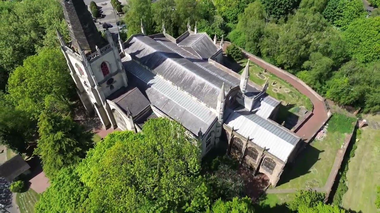 St Matthew&rsquo;s church Walsall DJI mini drone