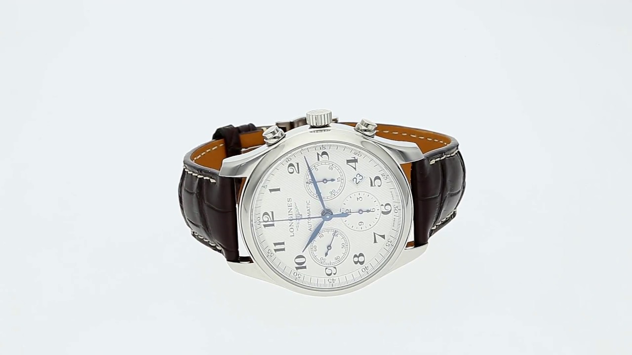 Longines Master Collection Column-Wheel Chronograph L2.759.4.78.3 - Zegarek / Watch 360