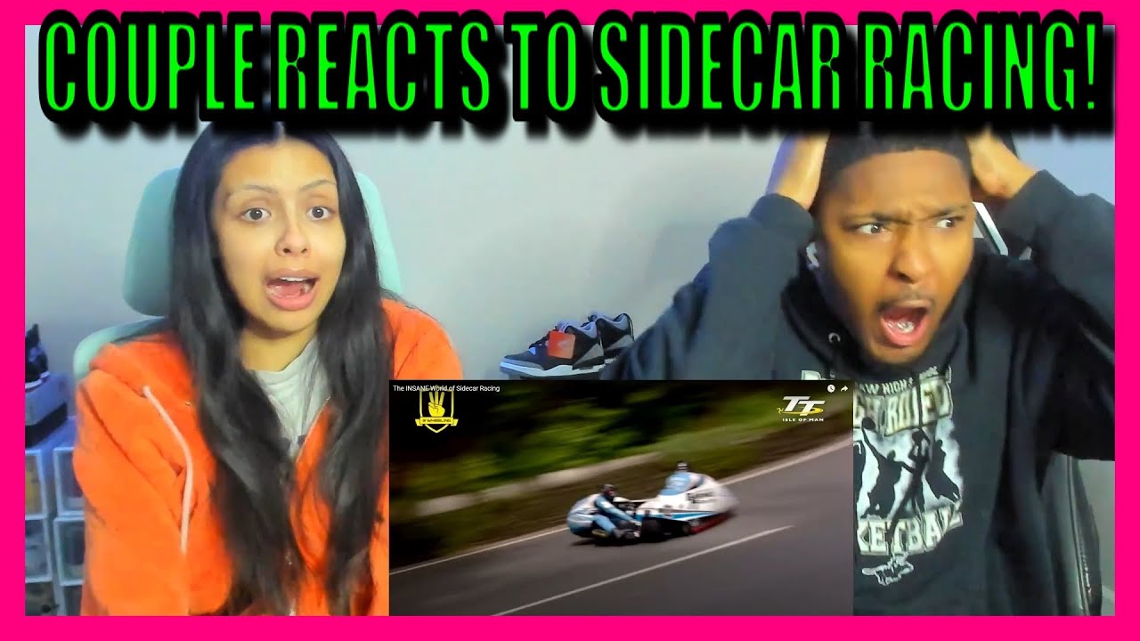 American Couple Reacts: ISLE OF MAN TT SIDECAR RACE! FIRST TIME EVER REACTION!!