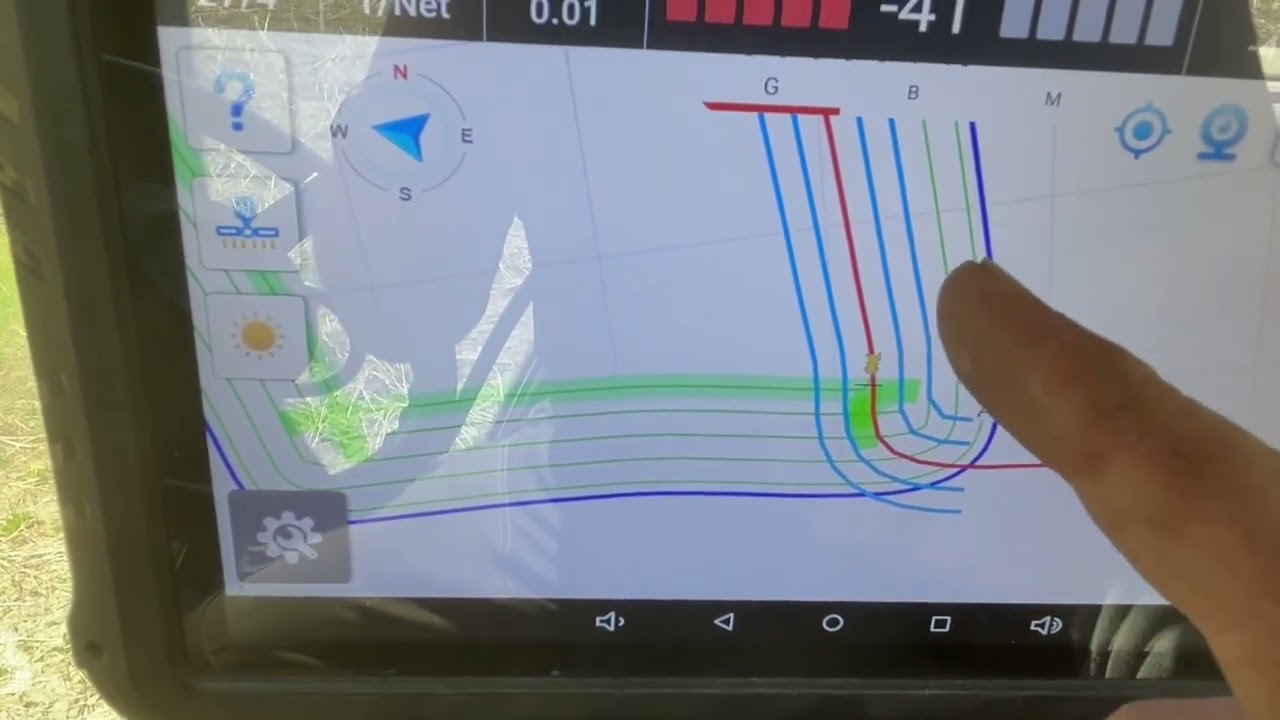 Pellon rajat ja päisteajo (CHCNAV NX510) OSA1