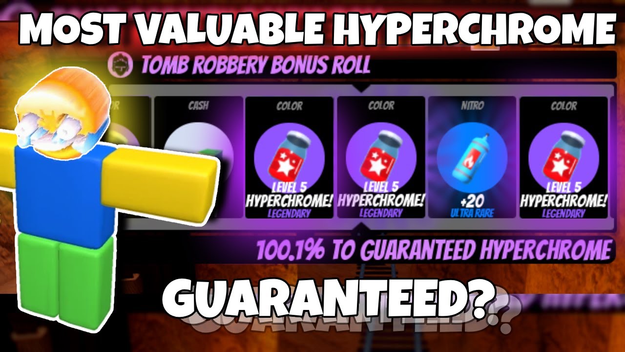 Getting the MOST VALUABLE ITEM/Hyperchrome in Roblox Jailbreak!