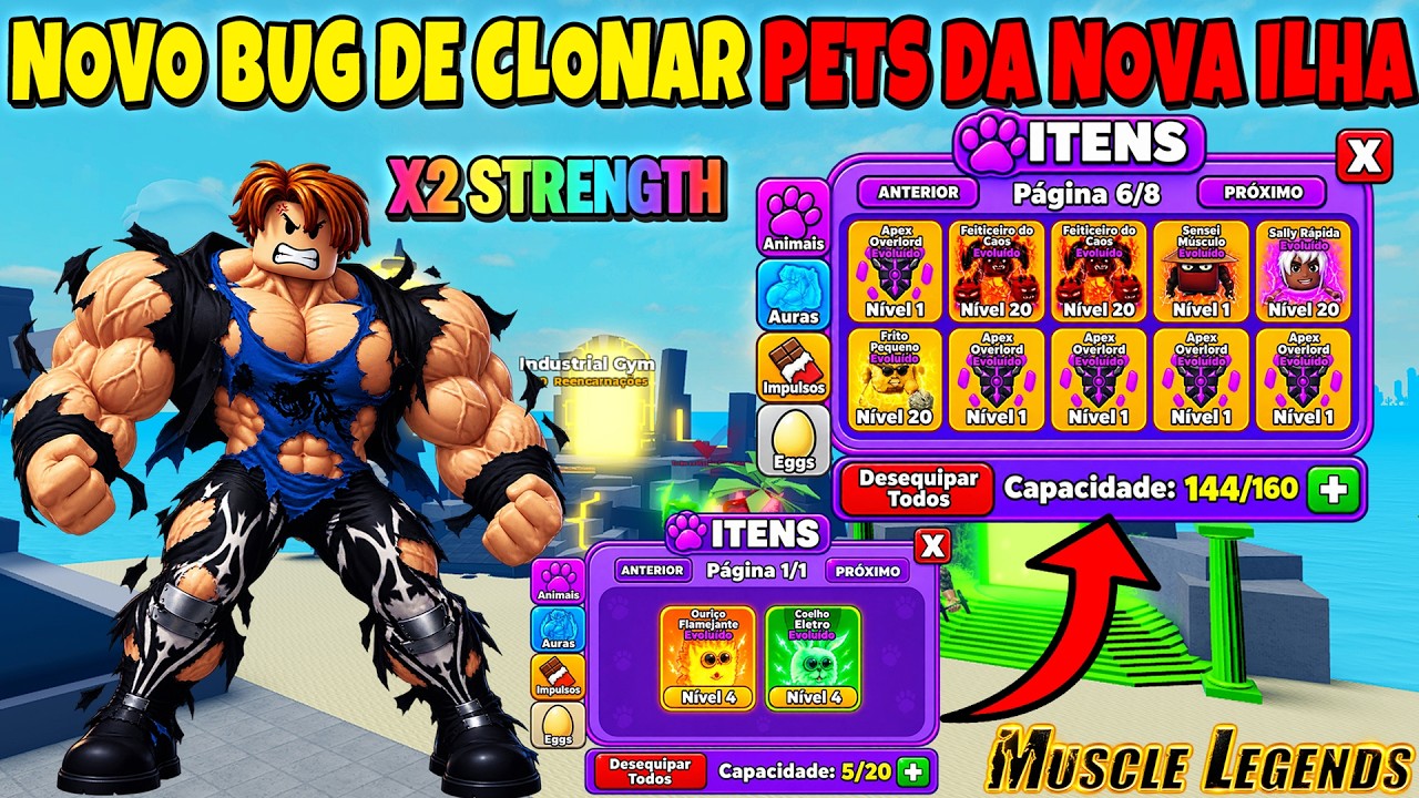 🛑 OUT NOW!! NEW BUG ON HOW TO CLONE THE NEW PETS FROM THE NEW MUSCLE LEGENDS ISLAND