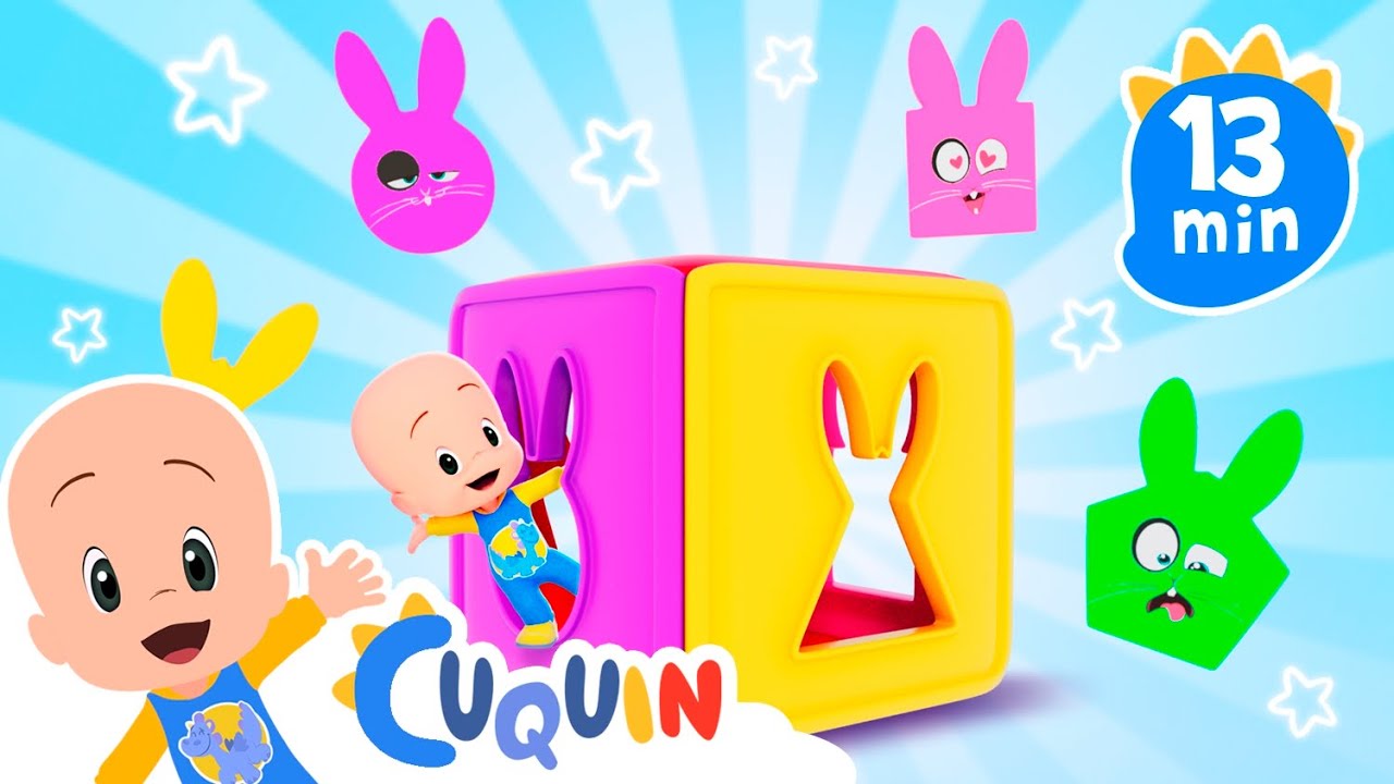 Cuquin’s Magic Color Cube – Learn the Shapes   | Cleo & Cuquin Educational Videos for Children