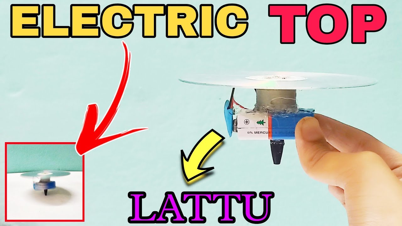 How to Make a Electric Spinning Top || How to make Electric Lattu at home