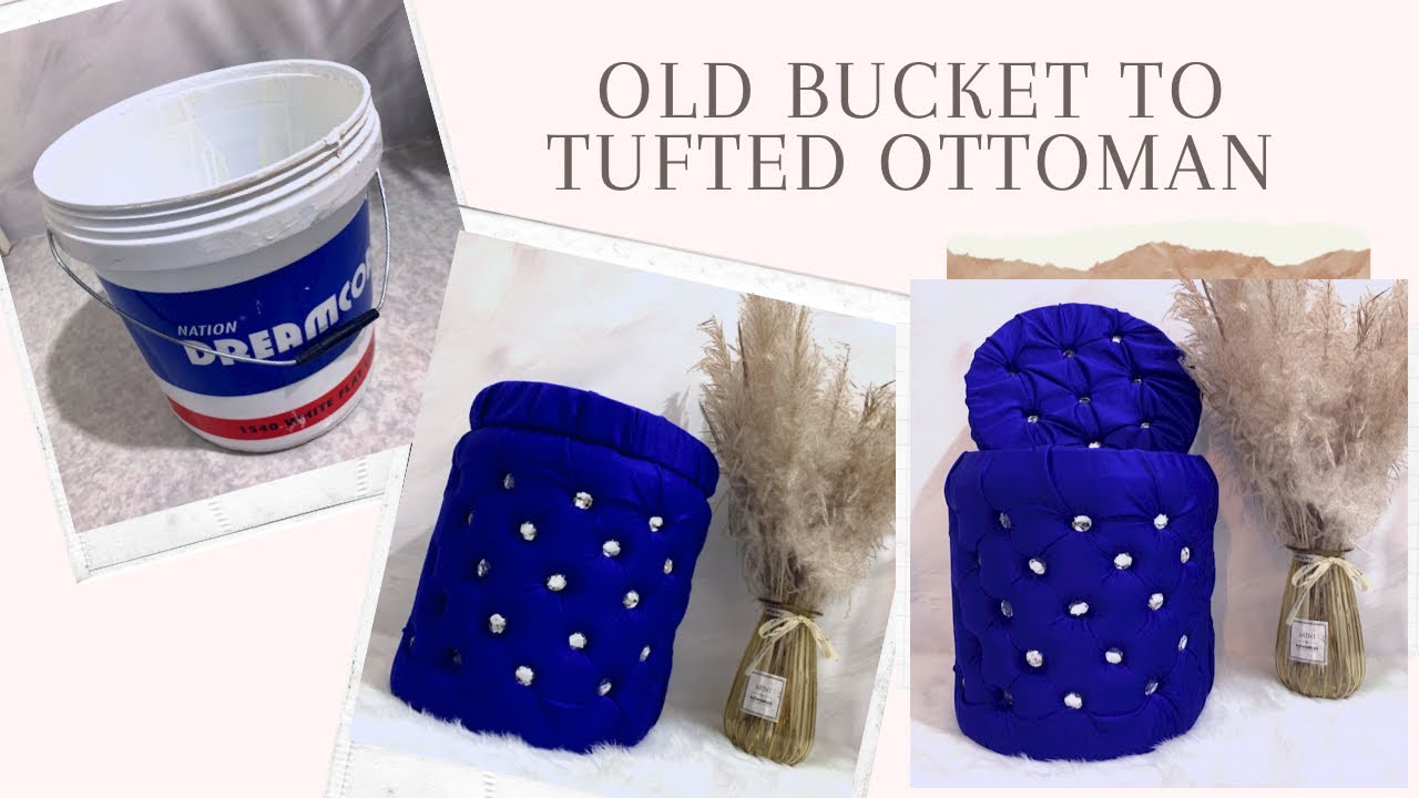 DIY // AFFORDABLE OTTOMAN WITH STORAGE // REUSE & RECYCLE
