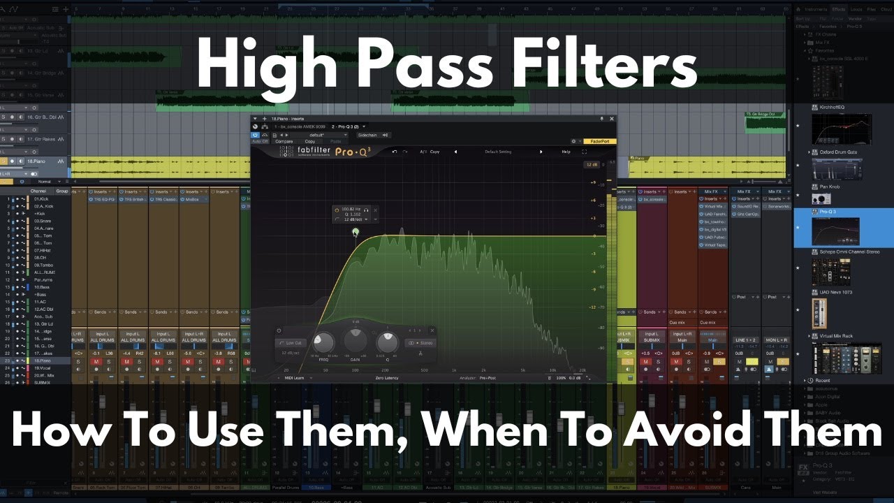 High Pass Filters | How To Use Them, When To Avoid Them