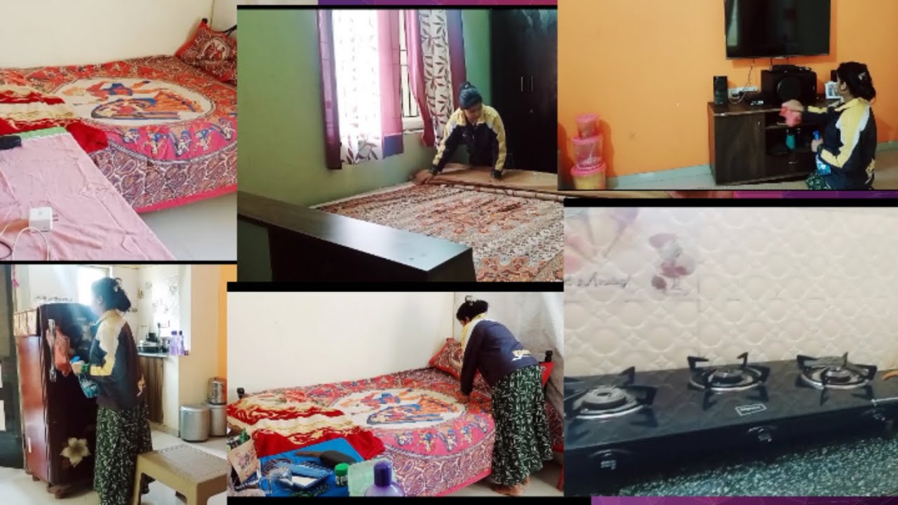 🌅60 minutes only & full House cleaning task 🏠#Indian housewife daily morning superfast cleaning Task