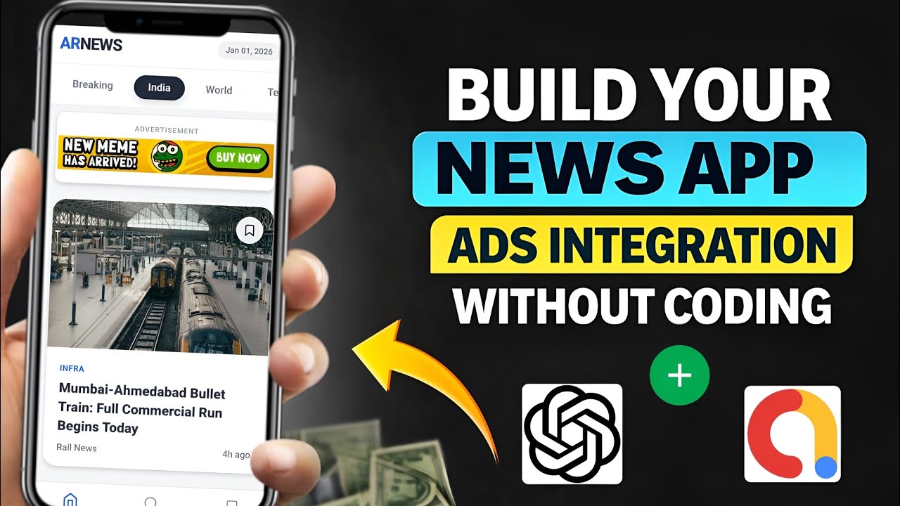 Making a News App with Ad System 📰 | Content Feed & Monetization Explained