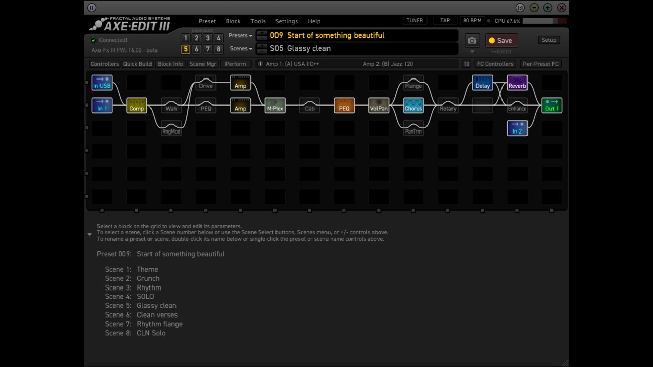 Axe-Fx III Cygnus firmware beta 5 test