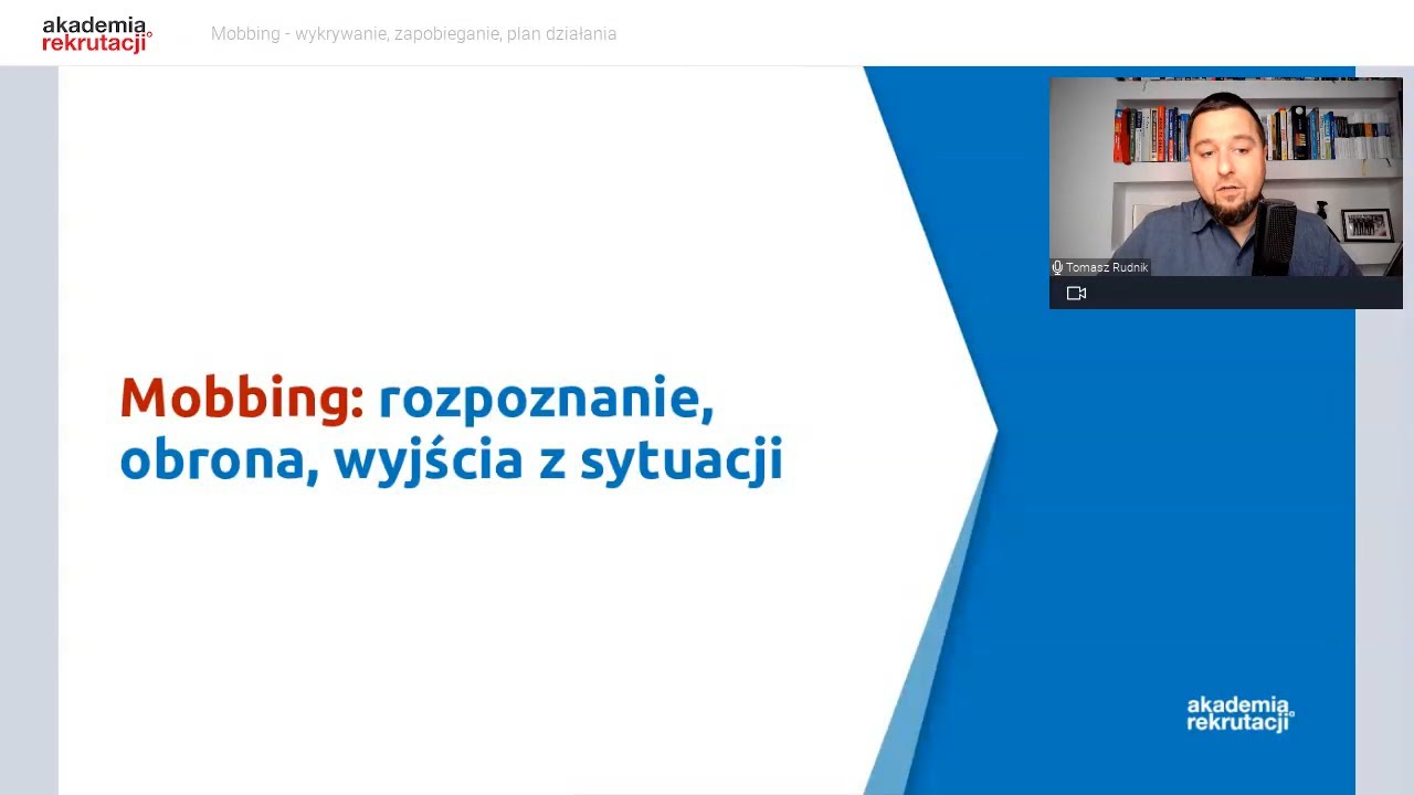 Mobbing: rozpoznanie, obrona, wyjścia z sytuacji - webinar Akademii Rekrutacji