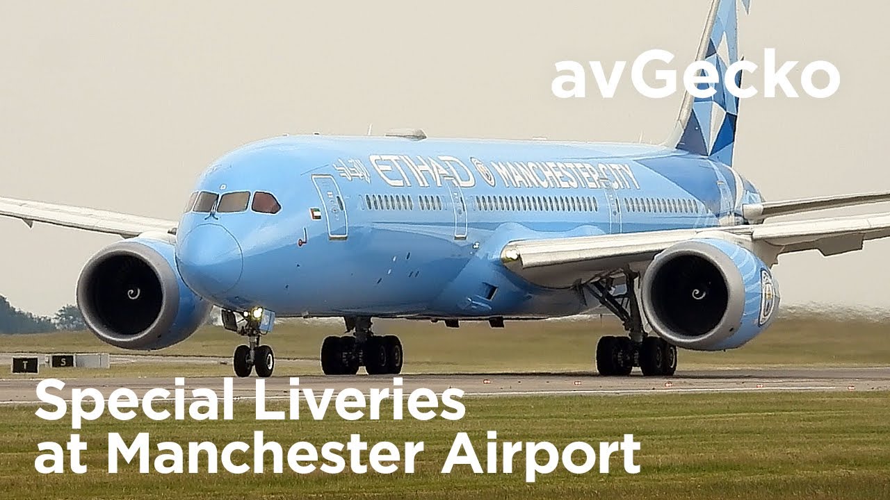 *1 Hour* Six special liveries in one day! Manchester Airport MAN/EGCC