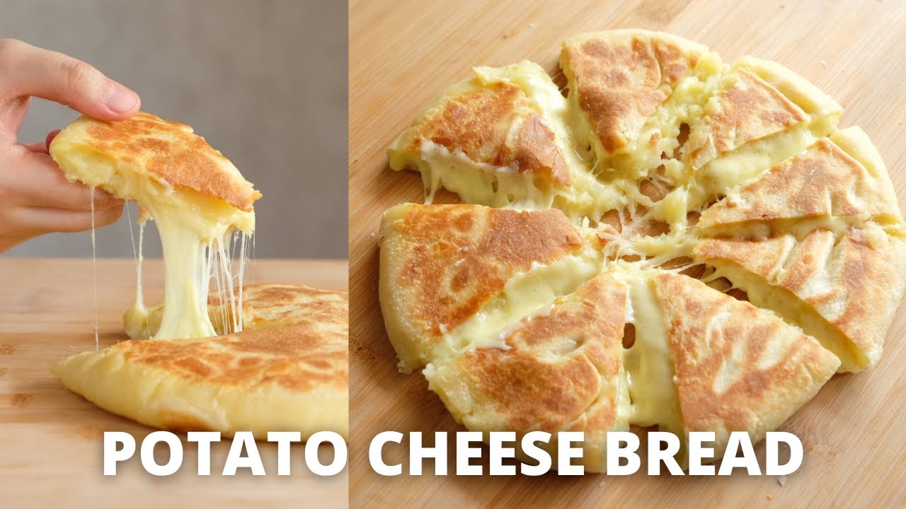 NO OVEN! NO MIXER! Potato cheese bread