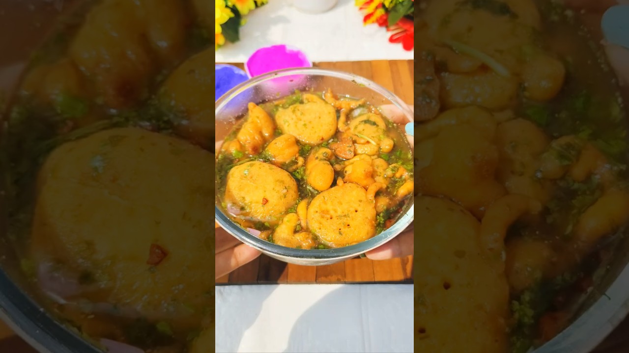 Holi Special Pani Ke Phulke 🌈 | 5-Min Crispy Street Style Snack #shorts #viral #holi
