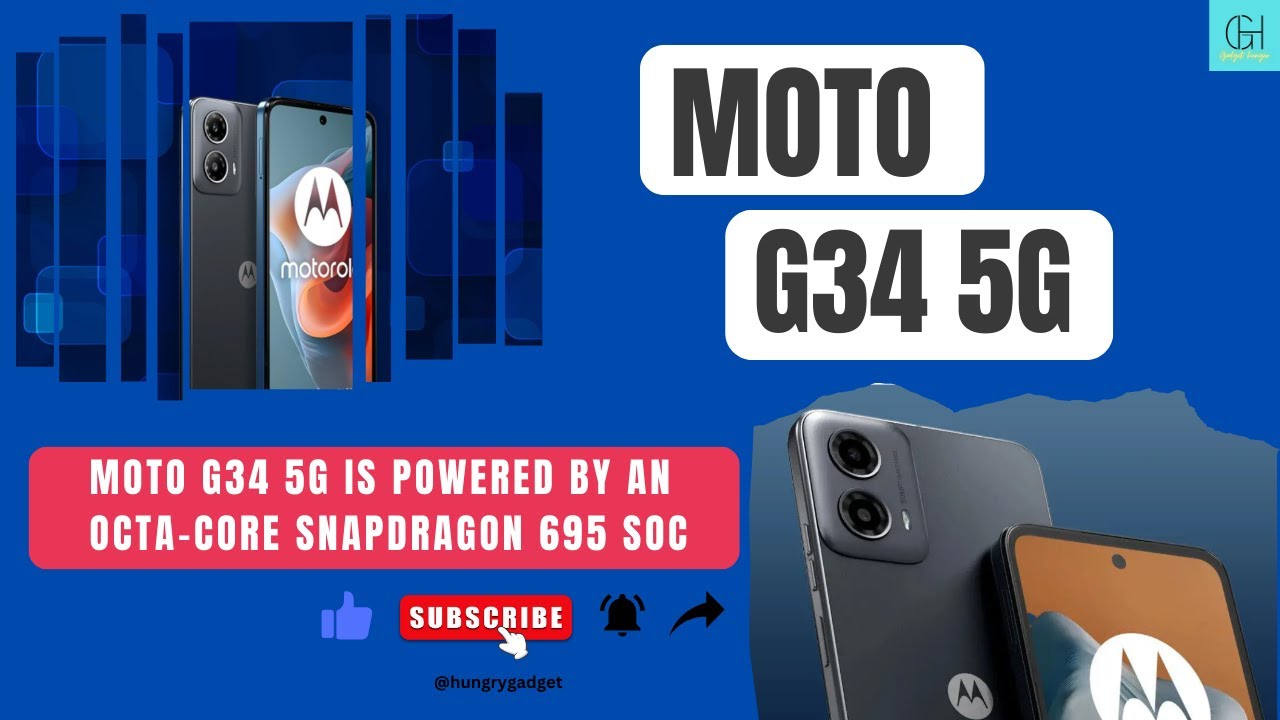 Moto G34 5g Launch In India On January 9 - Gadget Hunger