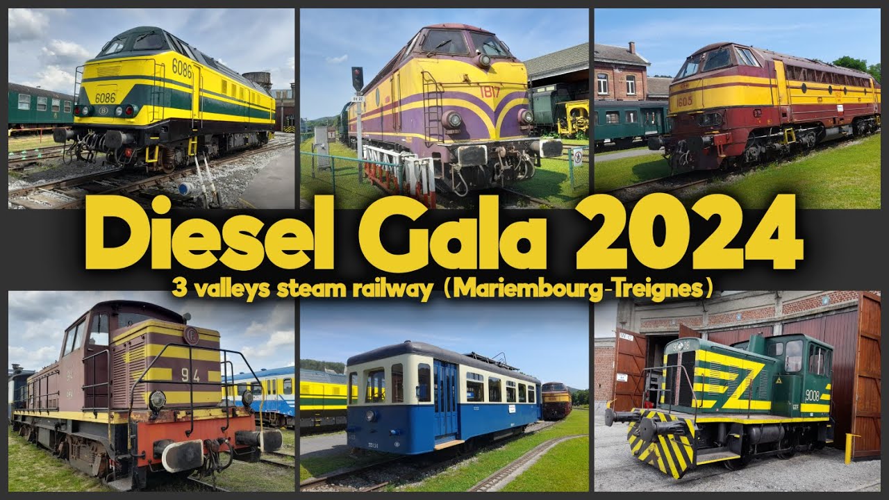 Dieselgala 2024 Op De 3 Valleien Spoorlijn! (Mariembourg-Treignes)
