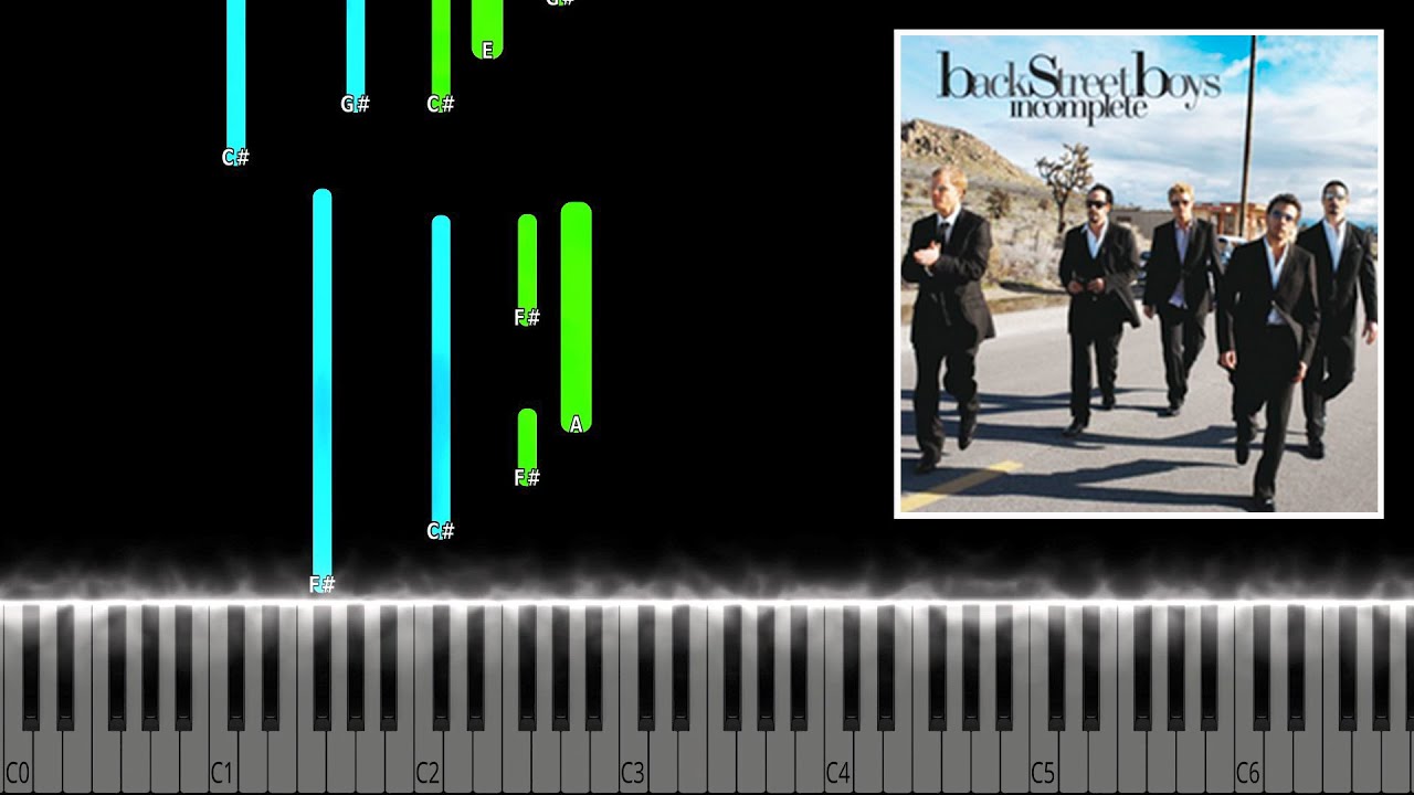 Backstreet Boys - Incomplete Piano Tutorial