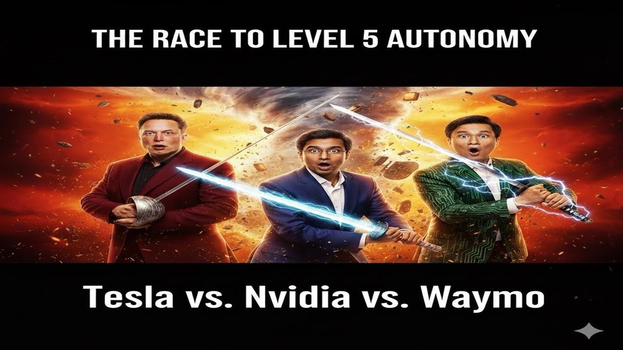 FSD Showdown: TESLA vs. WAYMO vs. NVIDIA (The $10 Trillion Race to Level 5)