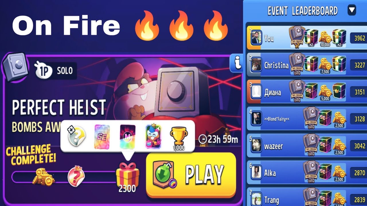 Bombs Away Rainbow Solo Challenge Perfect Heist | Match Masters Solo Challenge