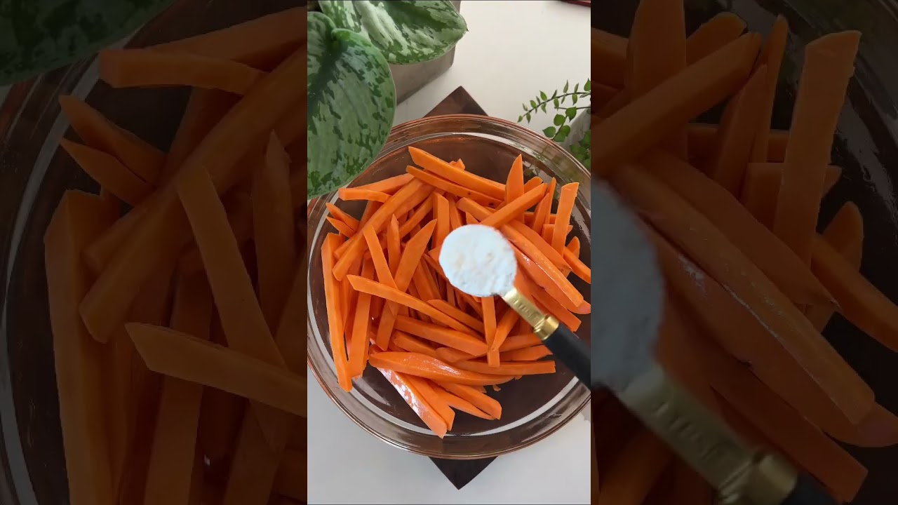 Crispy baked sweet potato fries✨