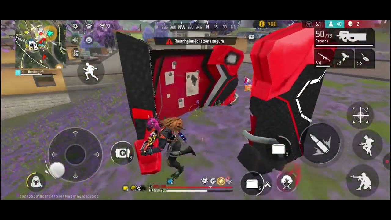 Jugando ff solo vs squad