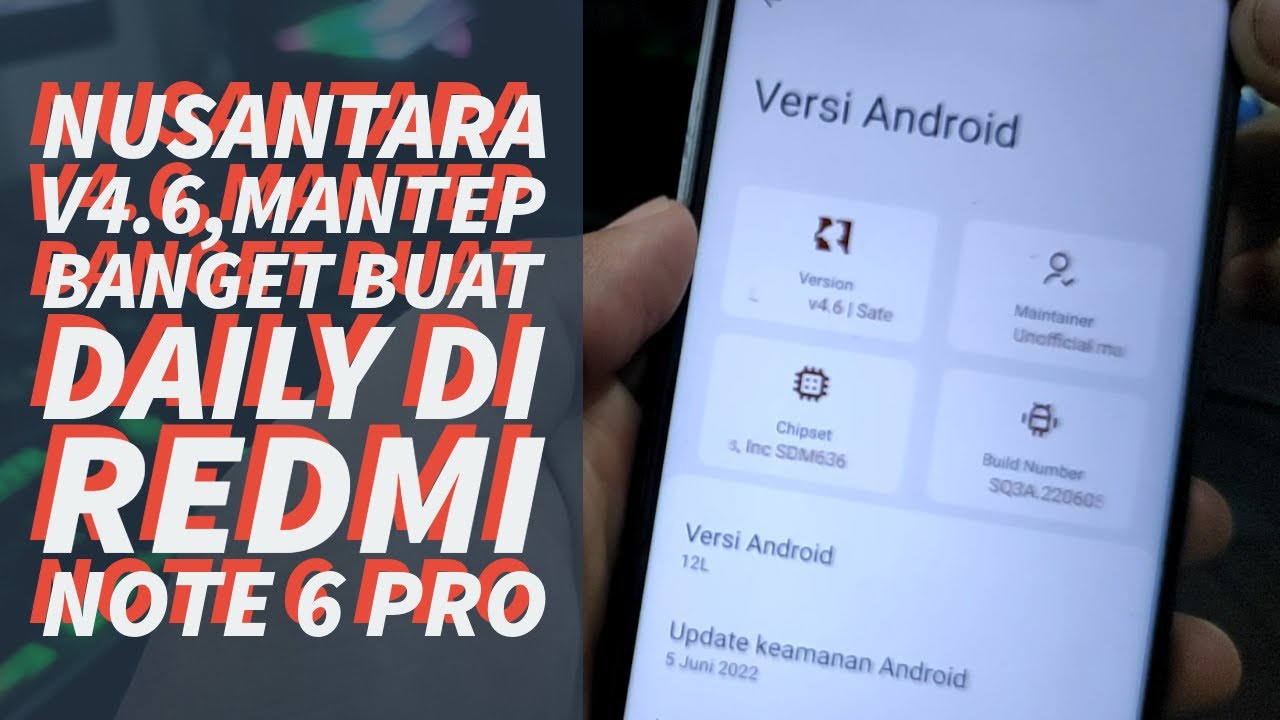 Instal Nusantara Project 4.6 di Redmi Note 6 Pro
