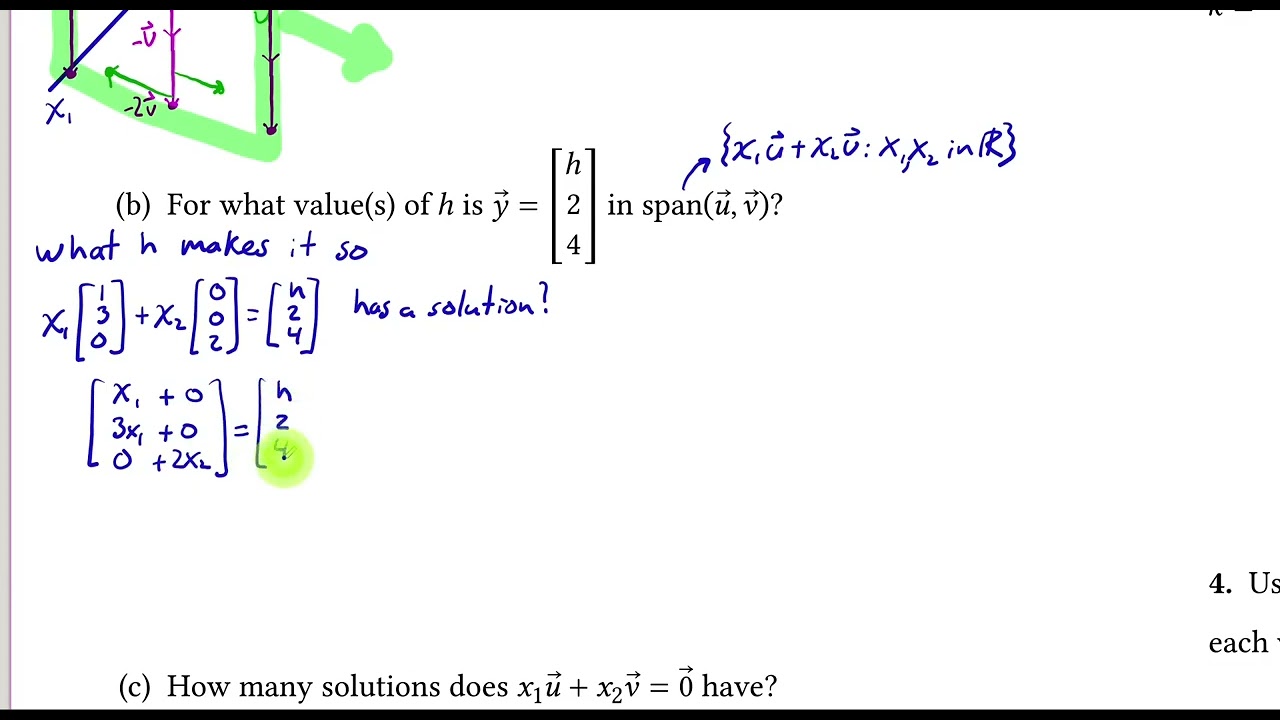 Linear Algebra 1.3 part 4