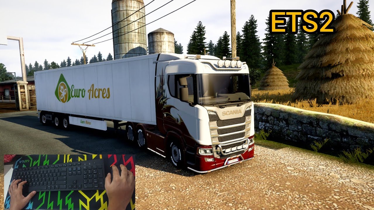 ETS2 Brussels To Amsterdam 227Km delivery Keyboard and mouse Gameplay