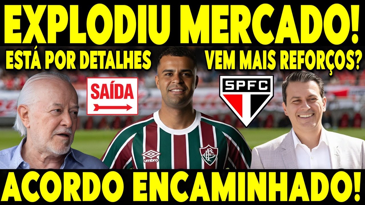 MERCADO EM CHOQUE COM ESSA NOTÍCIA! CHAMADA URGENTE! SAÍDA MILIONÁRIA ENCAMINHADA NO SÃO PAULO HOJE