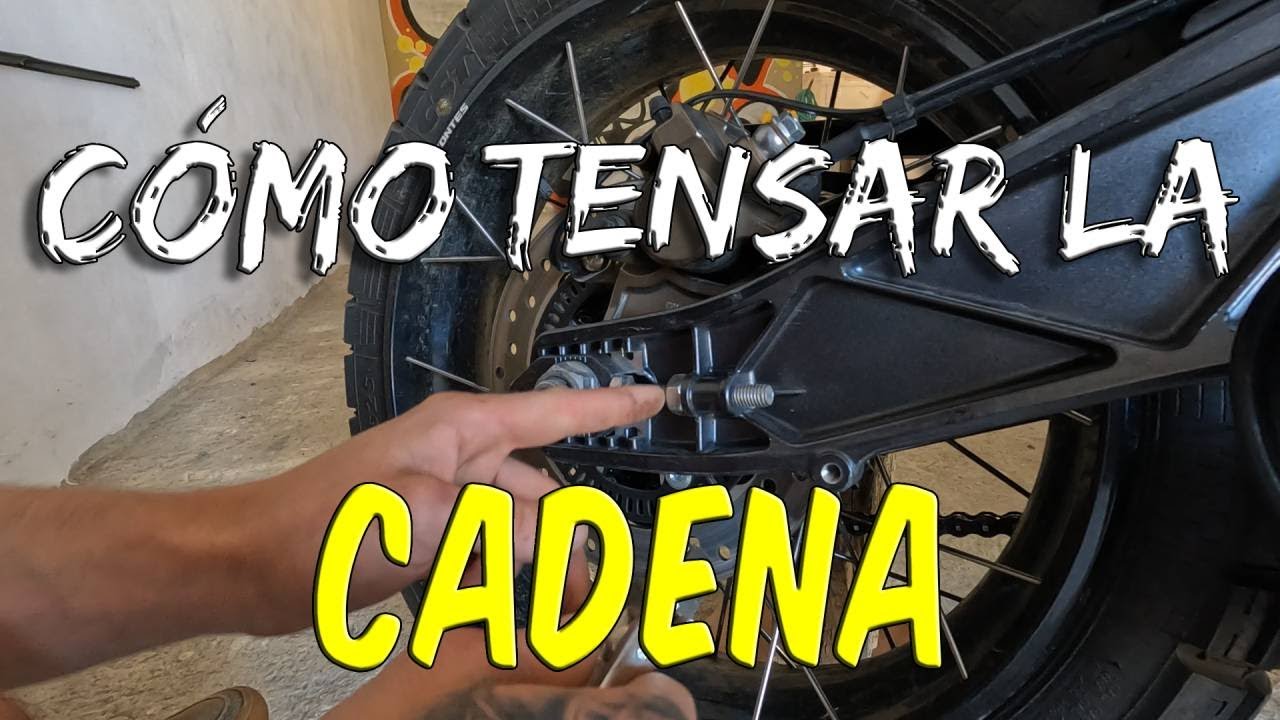 CÓMO TENSAR la CADENA de tu MOTO por PRIMER VEZ!  Zontes G1 125cc | Anon de Ruta