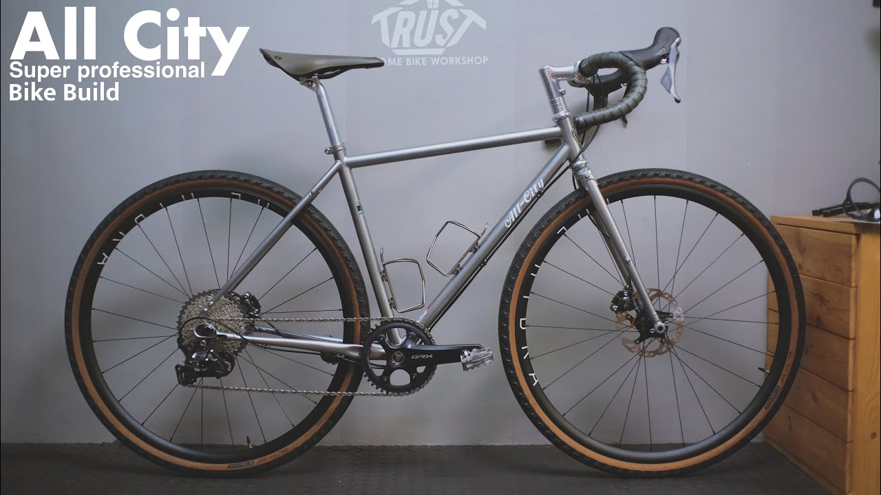 Bike build gravel bike || all city super professional ASMR VIDEO
