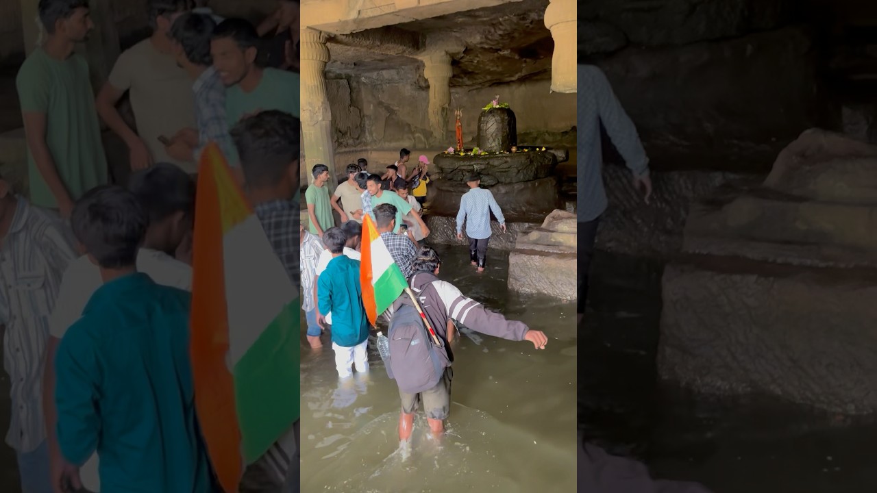 Kedareshwar cave ,harishchandra fort  🚩🚩 #kedareshwar #harishchandragadtrek #harharmahadev #shorts