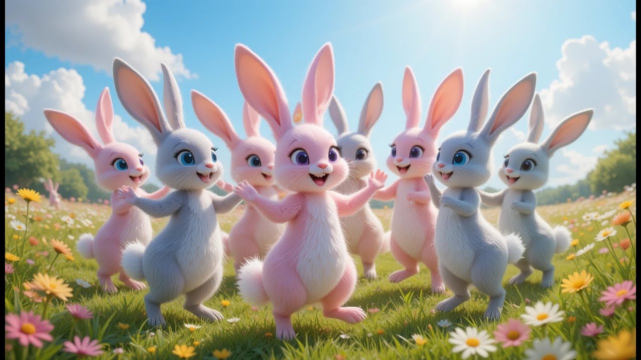 Bunny Boogie! 🐇 | Playful Dancing Bunnies for Kids