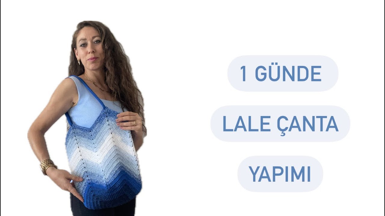 1 GÜNDE BİTİREBİLECEĞİNİZ LALE ÇANTA YAPIMI