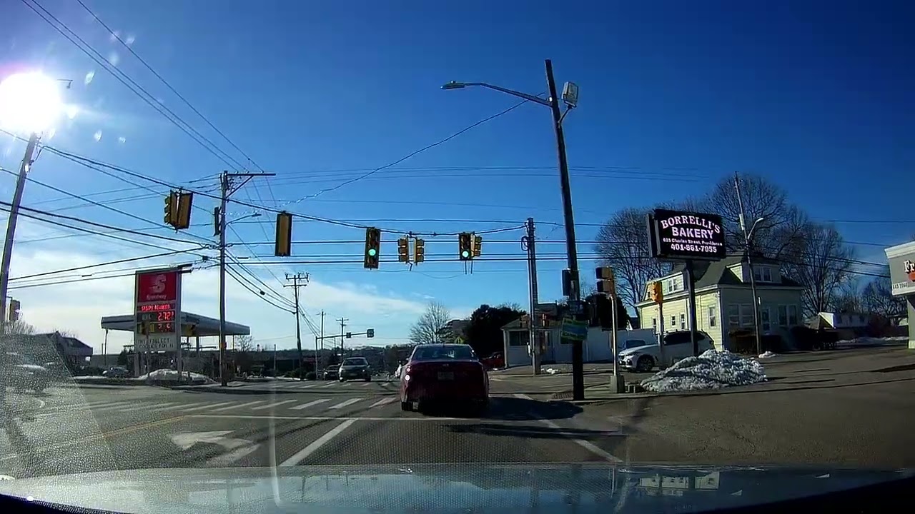Driving in North Providence, Rhode Island