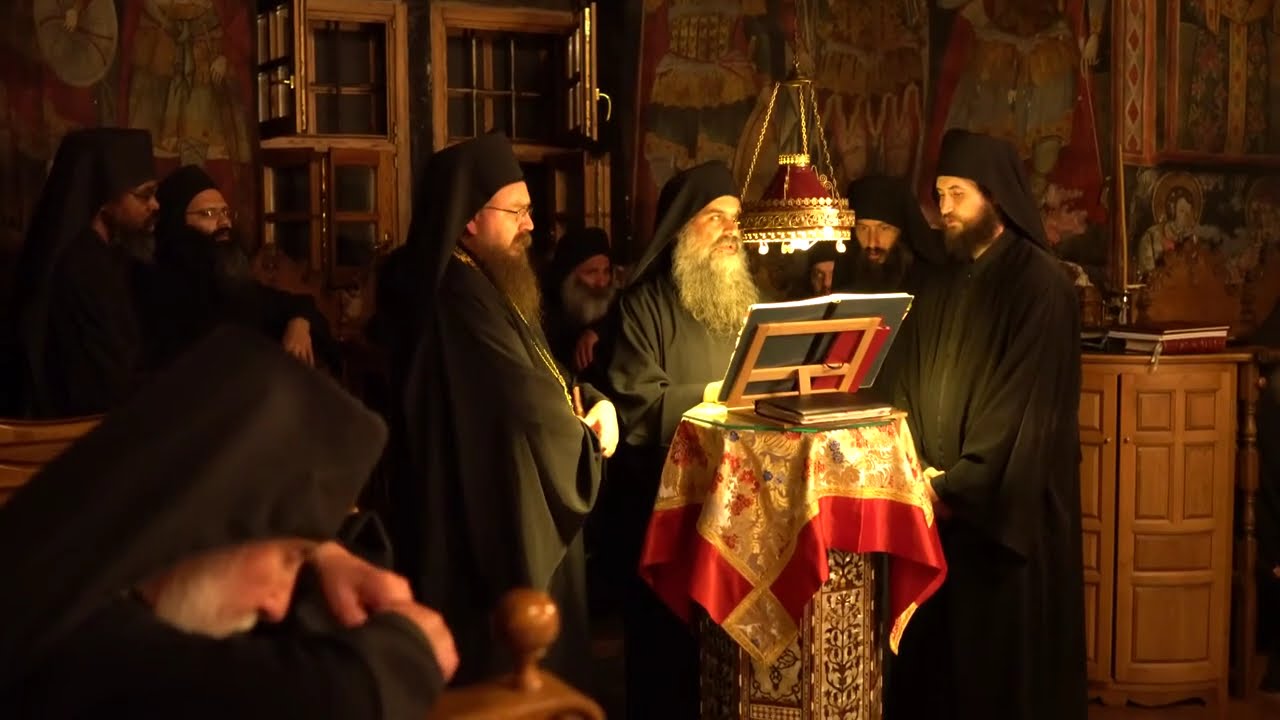 Ιερά Μονή Αγίου Φιλοθέου Θεία Λειτουργία || Athos Monastery Philotheus Divine Service