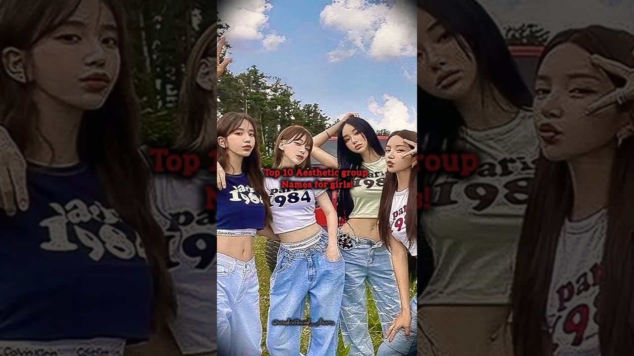 Top 10 Aesthetic Group Names for Girls | #aesthetic #groupNames #Besties #trendynames #ytshorts