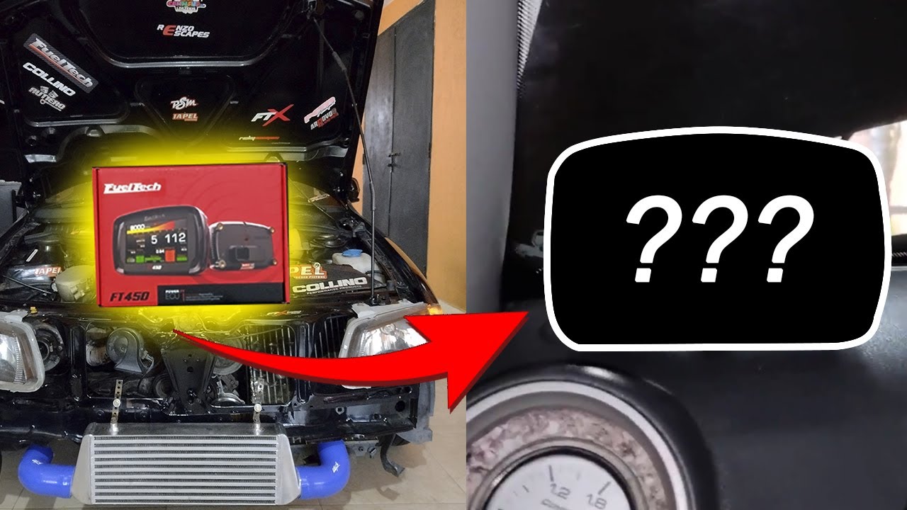 Instalando y programando una ECU programable en el gol turbo 1.8T FUELTECH 450 ! (En casa)