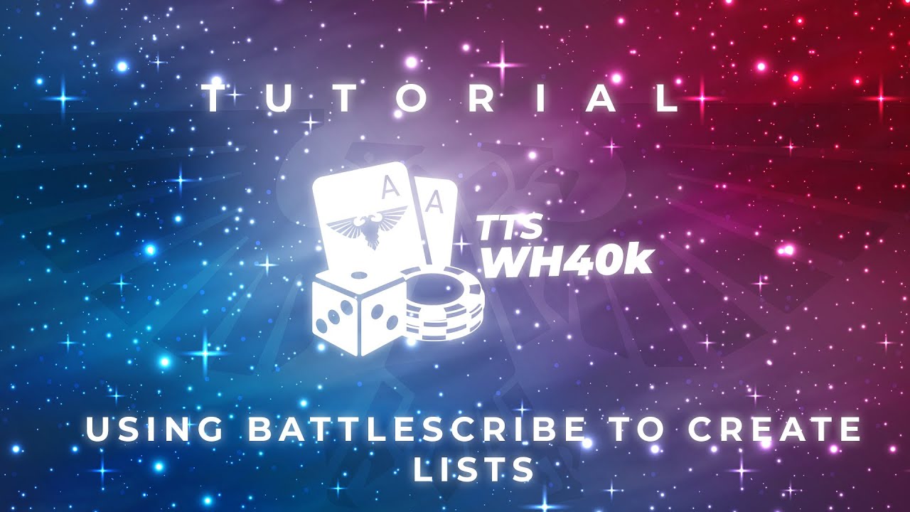 TTSWH40K: How to build your lists using battlescribe