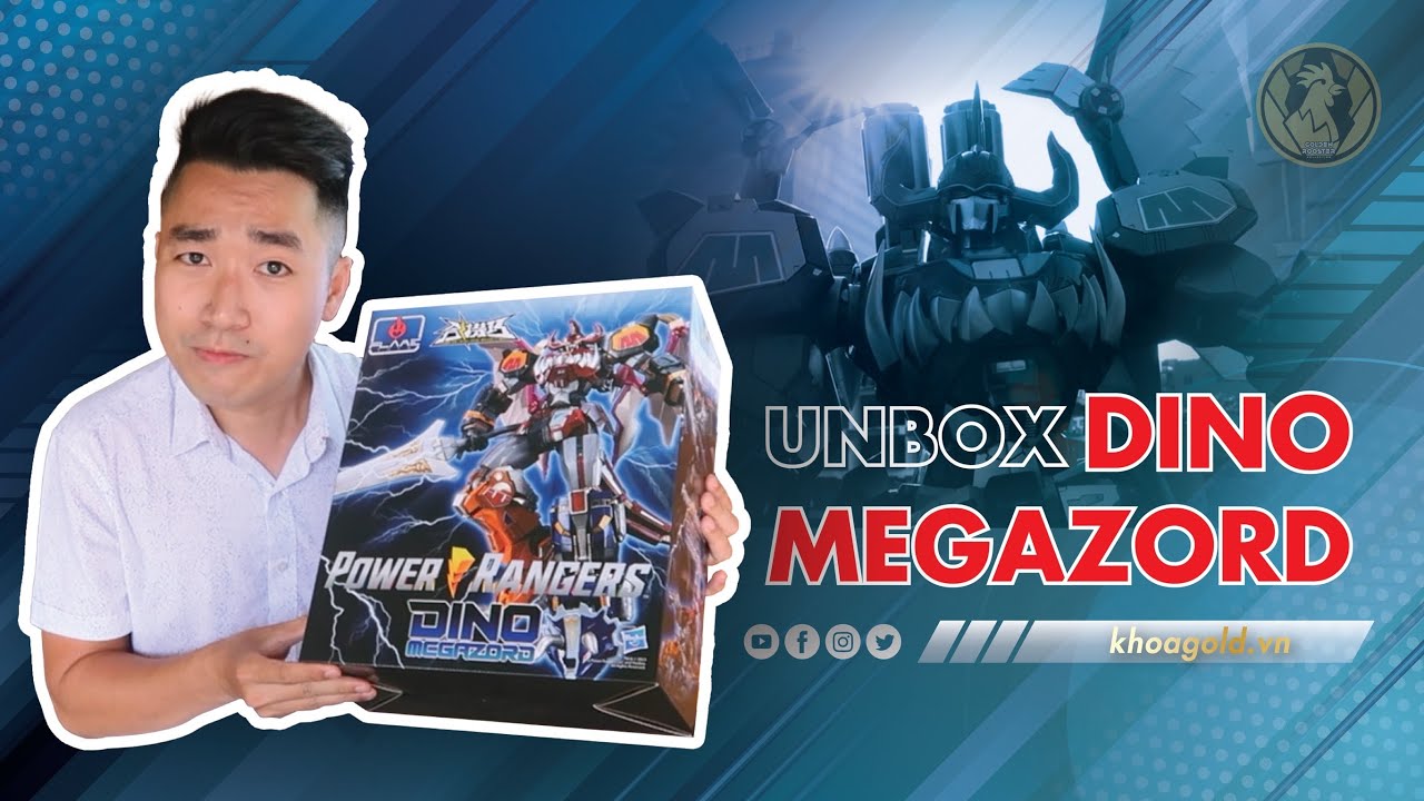 Review Dino Megazord Go! Kara Kuri Combine | Power Rangers Flame Toys #khoagold
