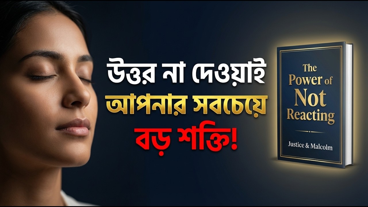 উত্তর না দেওয়াই আপনার সবচেয়ে বড় শক্তি! | The Power of Not Reacting Book Summary Bangla