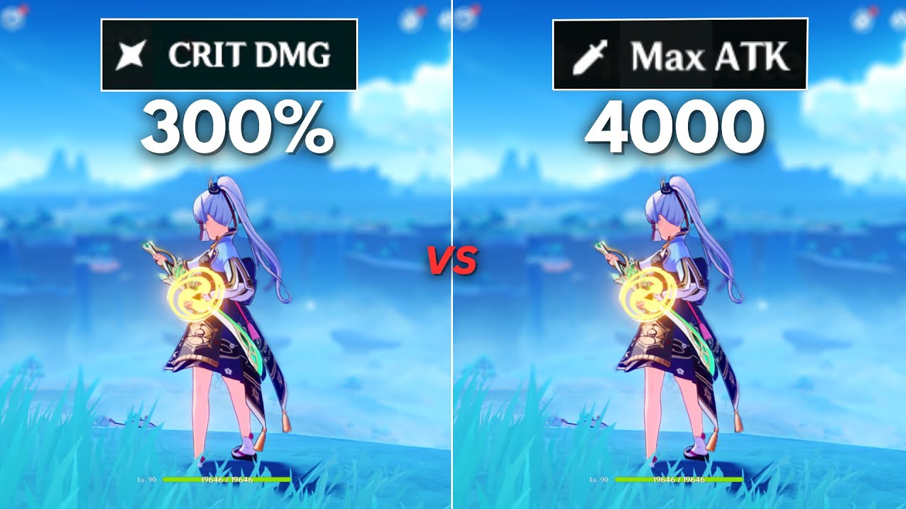 Crit vs atk!! Best Build for C0 Ayaka ? [ Genshin Impact ]