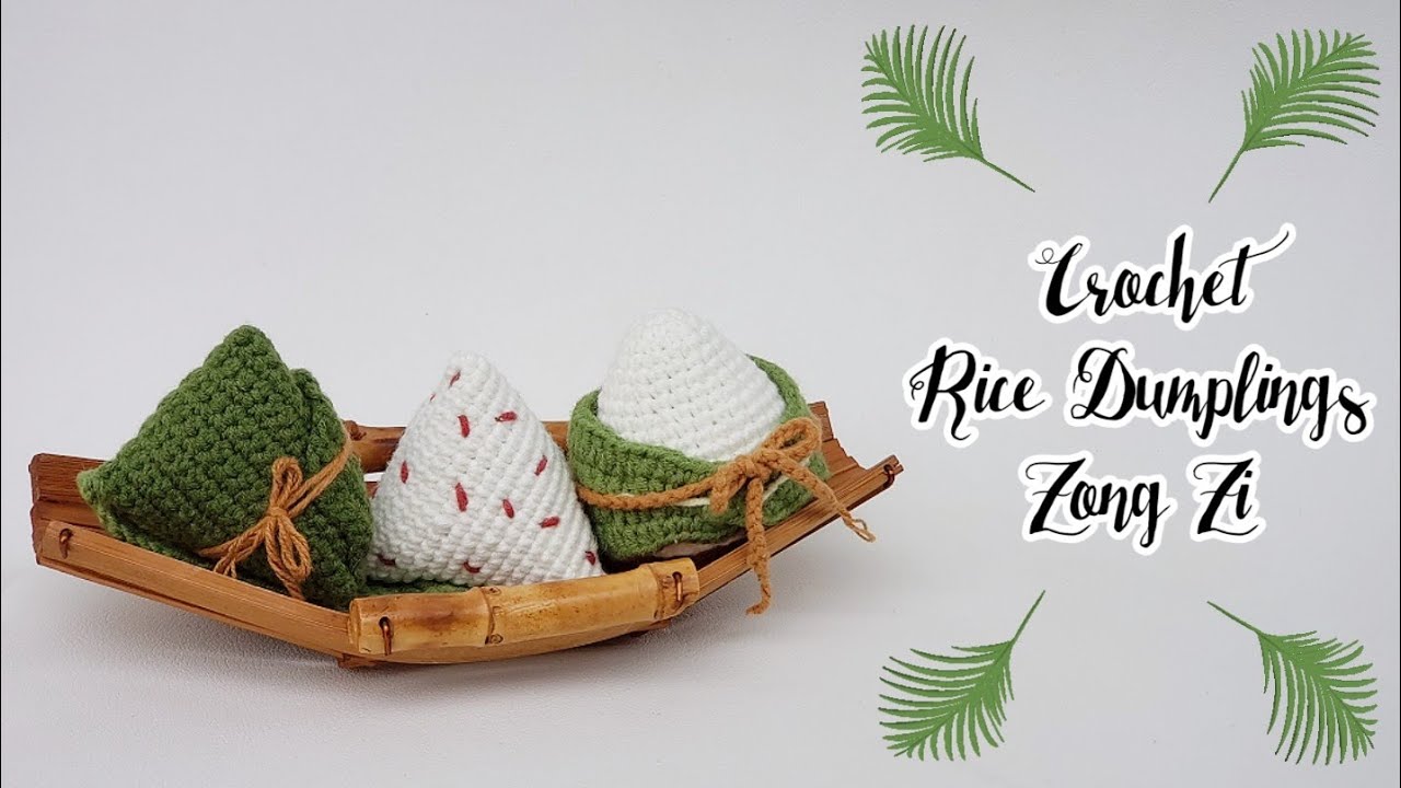 Crochet Rice Dumpling | Chinese Zong Zi | Amigurumi Tutorial | SpringDay DIY