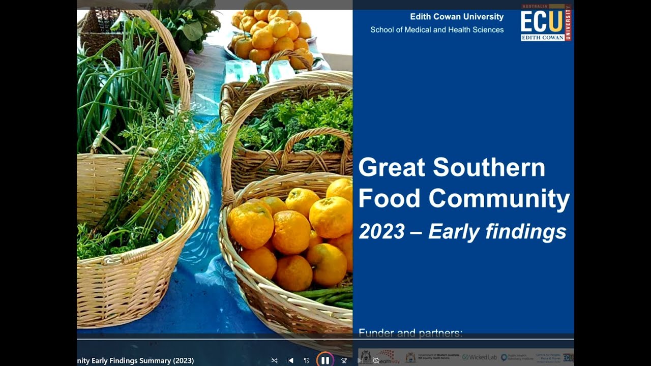 Great Southern Food Community Early Findings Summary 2023